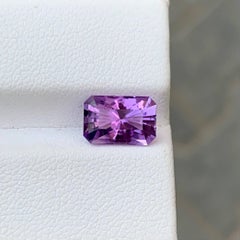 1.95 Carat Natural Loose Purple Amethyst Custom Precision Cut Brazilian Gemstone