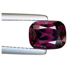 1.95 Carat Natural Loose Purple Spinel Cushion Cut Gemstone From Tanzania