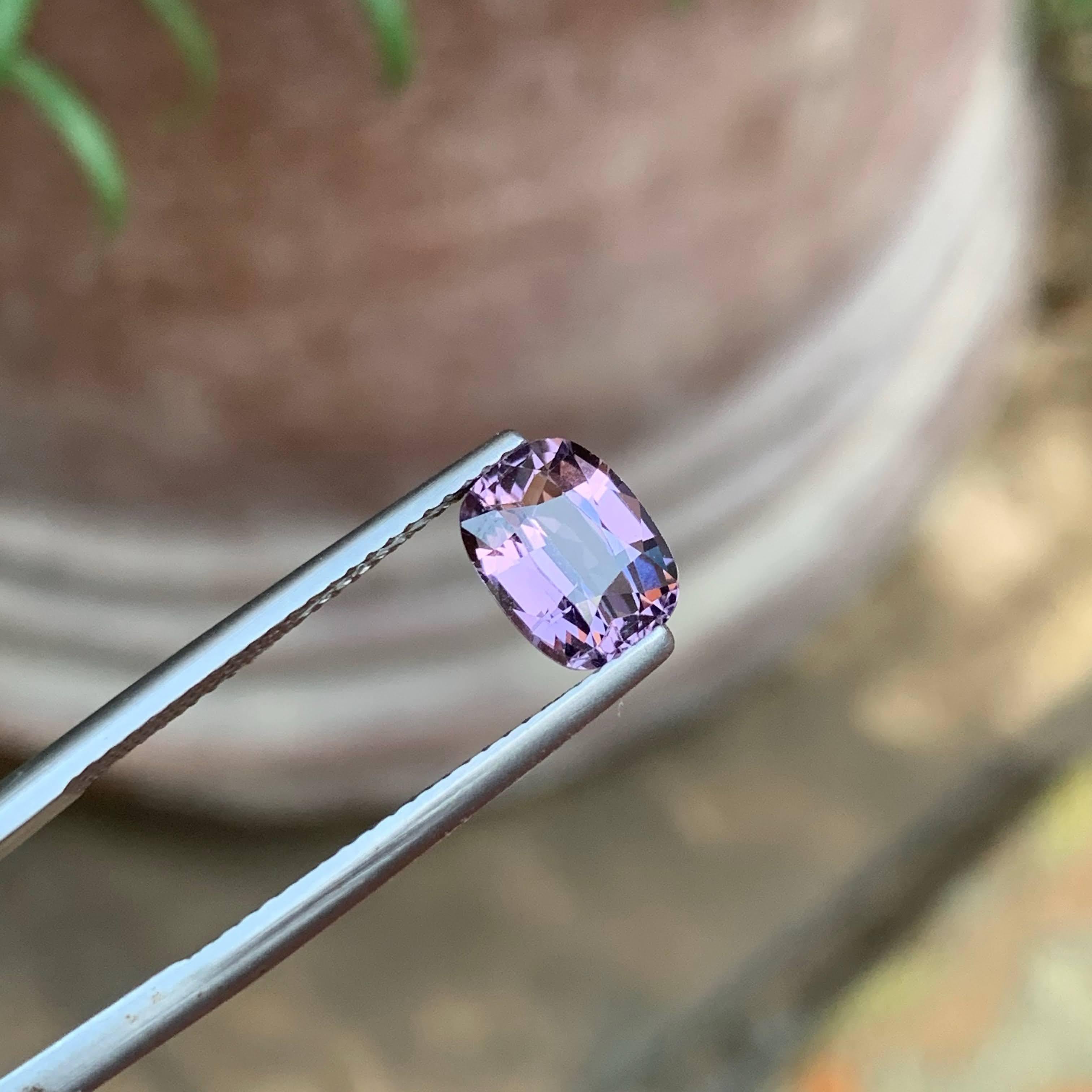 1,95 quilates Espinela rosa violácea natural suelta talla cojín Tanzania Gema Corte cojín en venta