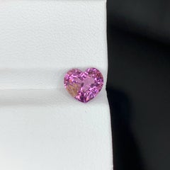1.95 Carat Natural Loose Purplish Pink Spinel Stone Heart Cut Tanzanian Gemstone