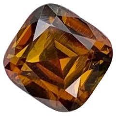1.95 Carat Natural Loose Titanite Cushion Shape Gem From Pakistan Mine 1.95 Carat Natural Loose Titanite Cushion Shape Gem From Pakistan Mine