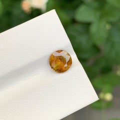 1.95 Carat Natural Loose Titanite Round Shape Gem From Pakistan