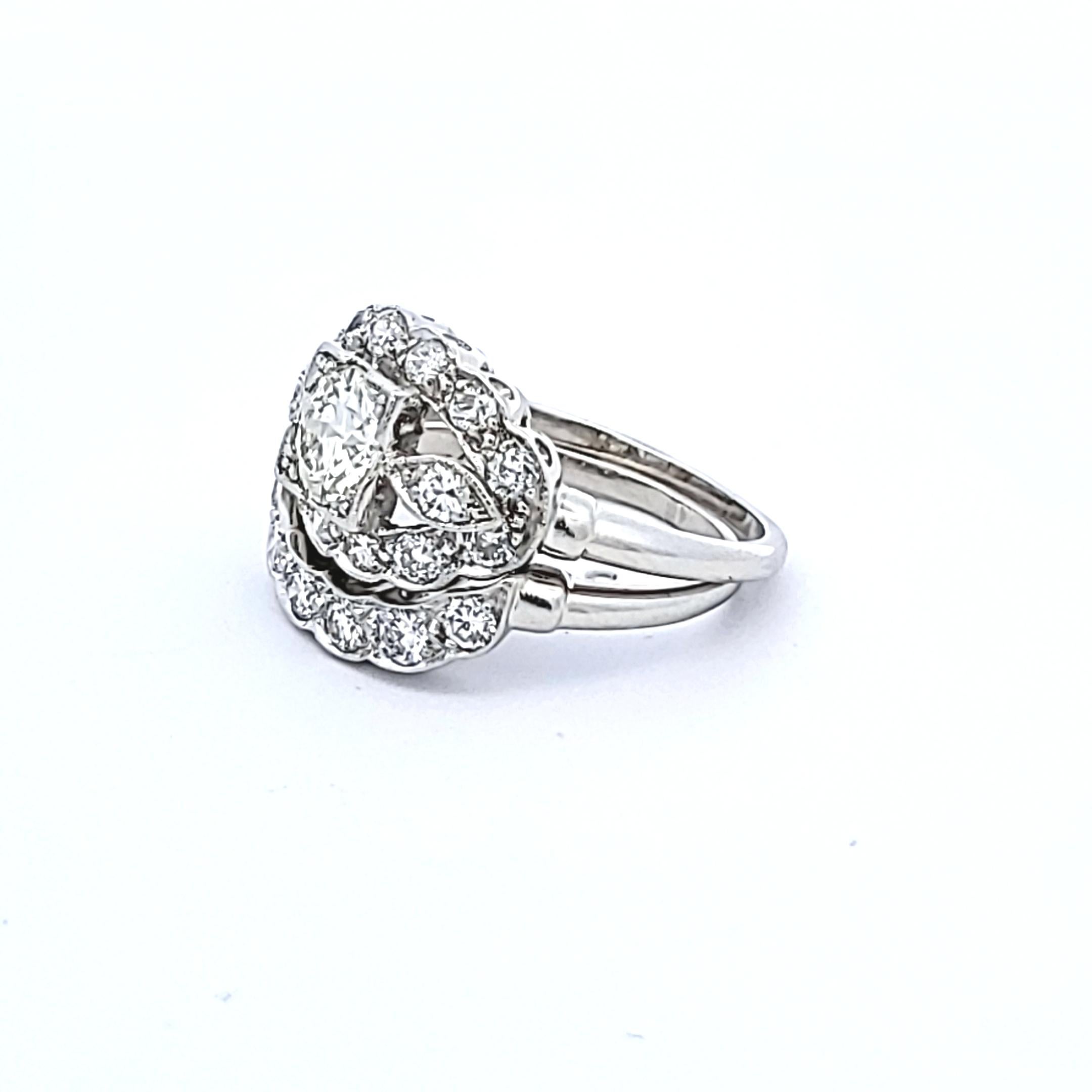Title:
1.95 Carat Old European Cut F VS1 and Circular Brilliant Cut L SI1 Diamond Platinum Art Deco Ring
Style:
Art Deco
Metal:
Platinum
Gemstone 1:
0.95 Carat Diamond
Number of Stones:
1
Color:
L
Clarity:
SI1
Shape:
Circular Brilliant Cut
GIA:
DIAM