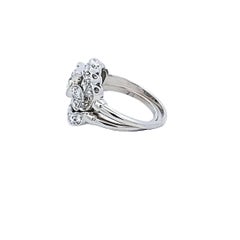 1.95 Carat Old European and Circular Brilliant Diamond Platinum Art Deco Ring