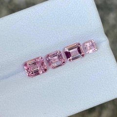 1.95 carats 4 Piece Pink Spinel Gems Lot Mix Cut from Tajikistan