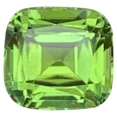 1.95 quilates Piedra turmalina verde menta talla cojín Piedra preciosa afgana