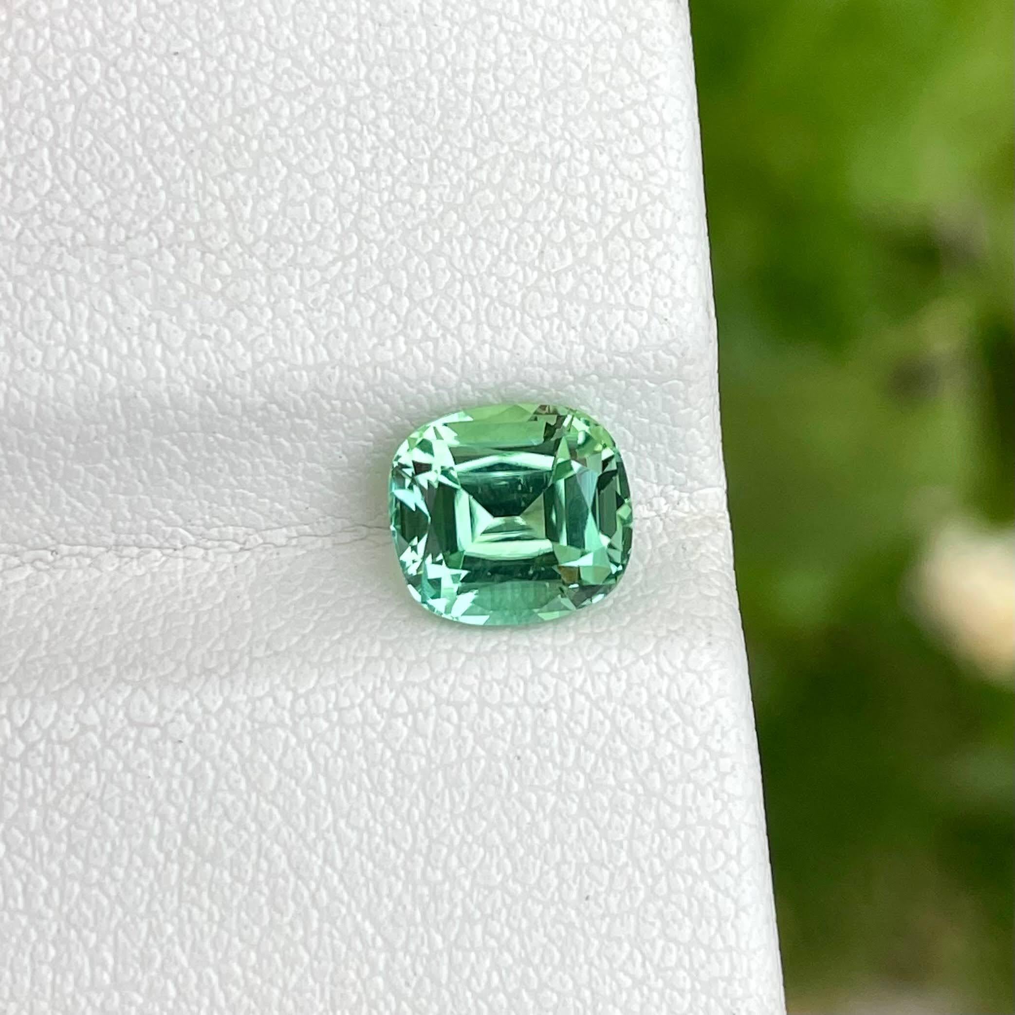 1.95 Karat Meer Form lose Turmalin Stein Cushion Cut afghanischen Edelstein (Moderne) im Angebot