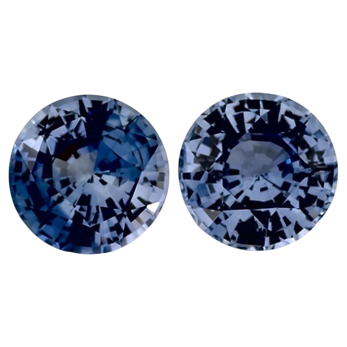 1.95 Ct Blue Sapphire Round Loose Gemstone