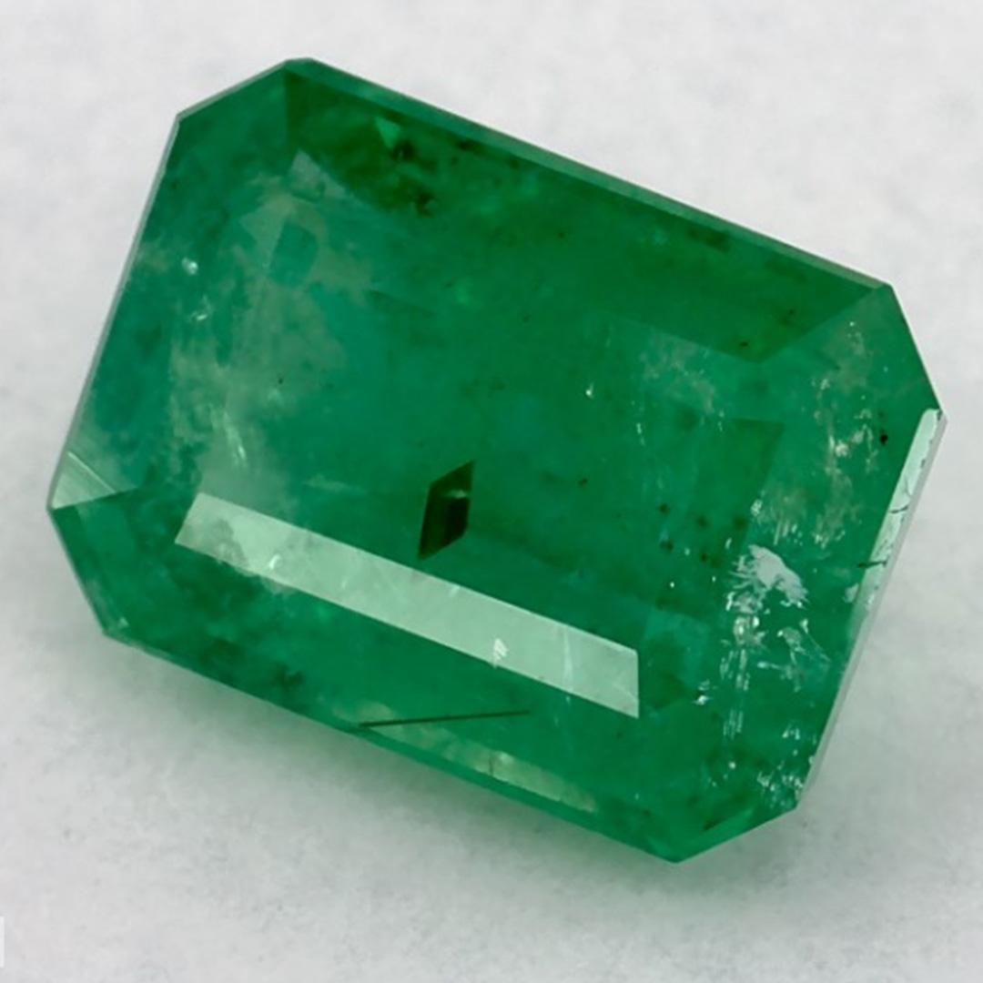 Emerald Cut 1.95 Ct Emerald Octagon Loose Gemstone For Sale