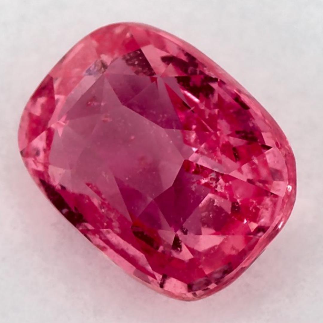 Taglio cuscino 1,95 carati di zaffiro rosa a cuscino, gemma sfusa in vendita