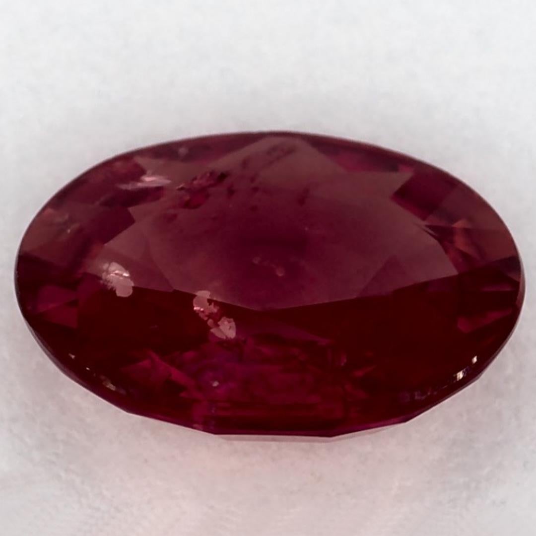 1.95 Ct Ruby Oval Loose Gemstone en Nuevo estado para la venta en Fort Lee, NJ