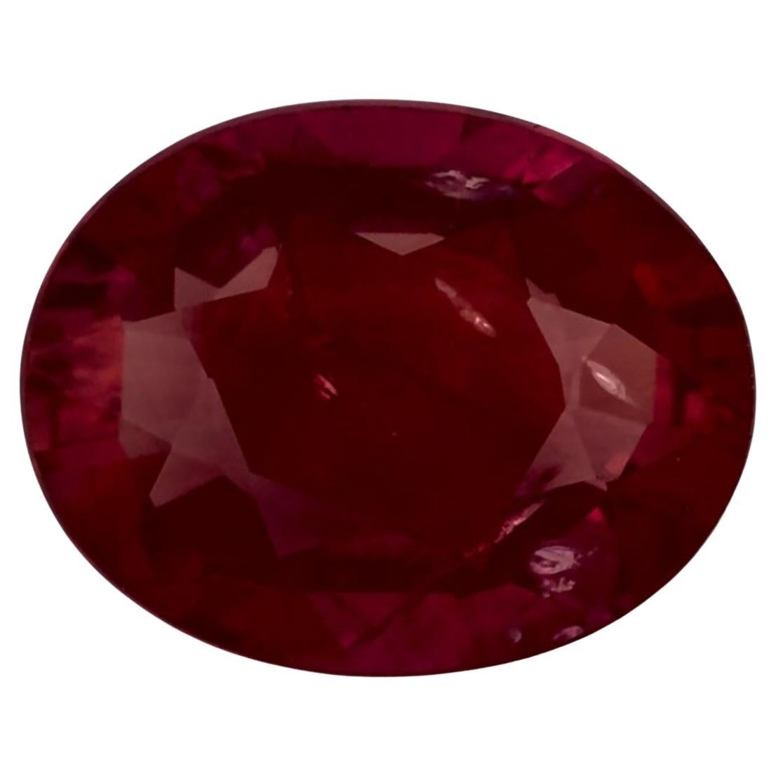1.95 Ct Ruby Oval Loose Gemstone