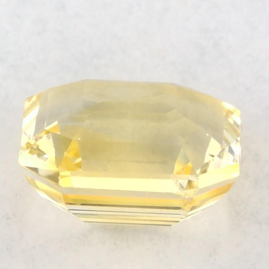 1.95 carati di zaffiro giallo ottagonale sciolto In condizioni Nuovo in vendita a Fort Lee, NJ