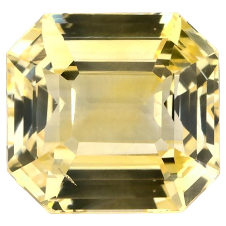 1.95 carati di zaffiro giallo ottagonale sciolto