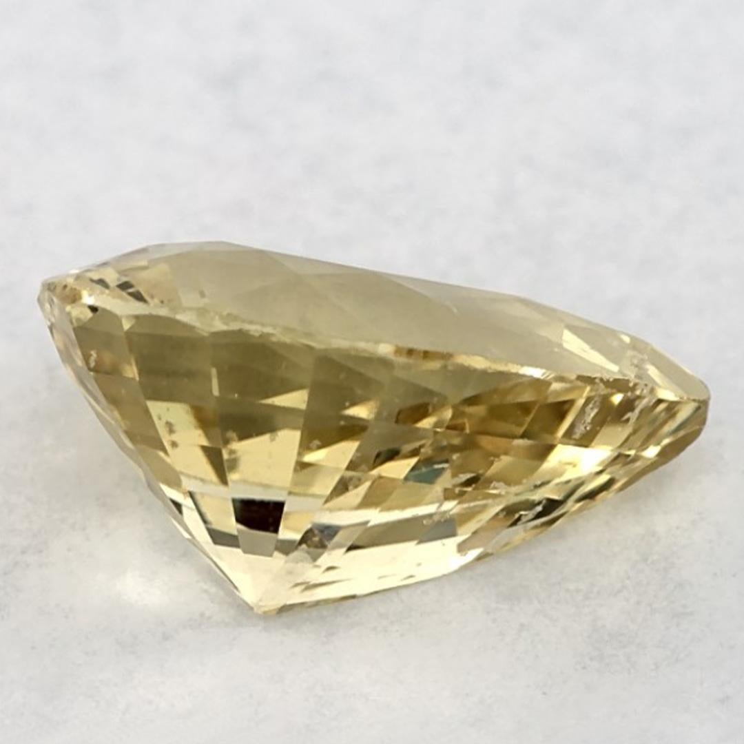 1.95 carati di zaffiro giallo a forma di pera sciolto In condizioni Nuovo in vendita a Fort Lee, NJ