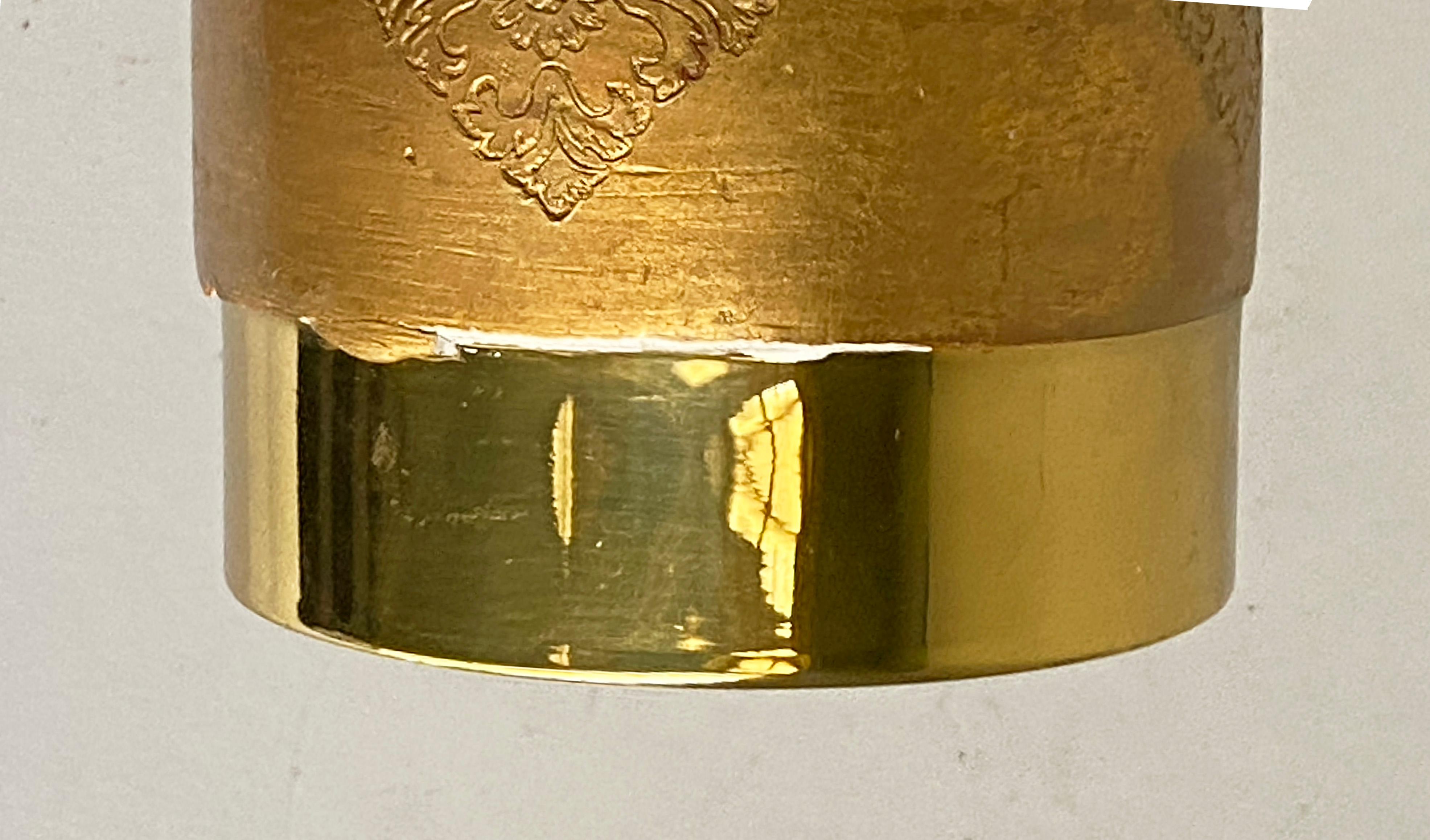 19,5 Zoll italienische Florentine Gold vergoldete Pfeffermühle im Angebot 5