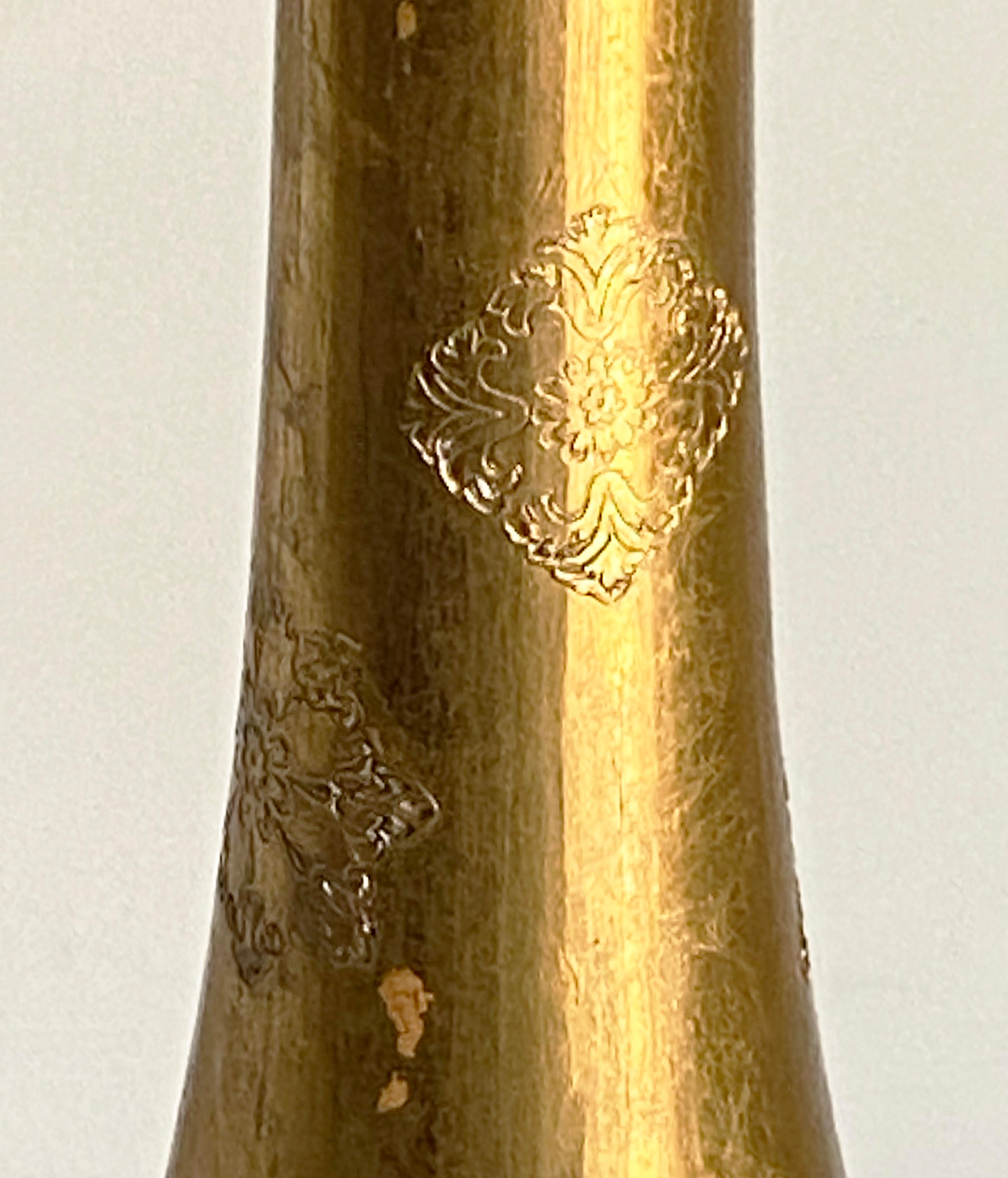 19,5 Zoll italienische Florentine Gold vergoldete Pfeffermühle im Zustand „Gut“ im Angebot in Minneapolis, MN