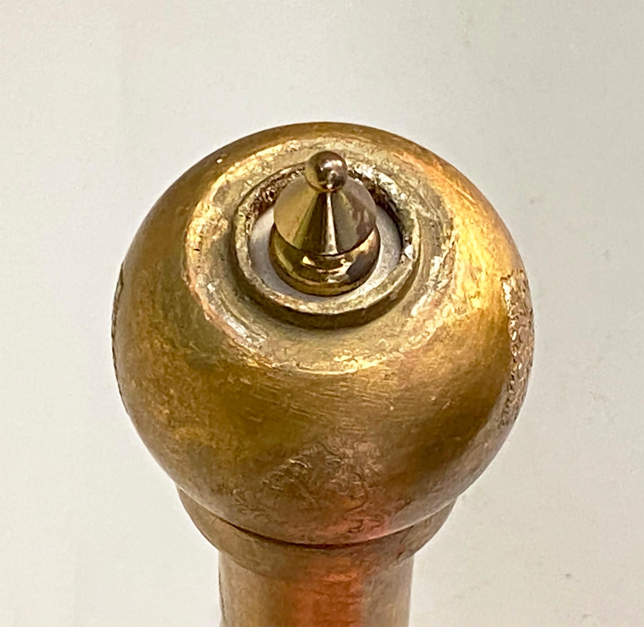 19,5 Zoll italienische Florentine Gold vergoldete Pfeffermühle im Angebot 3