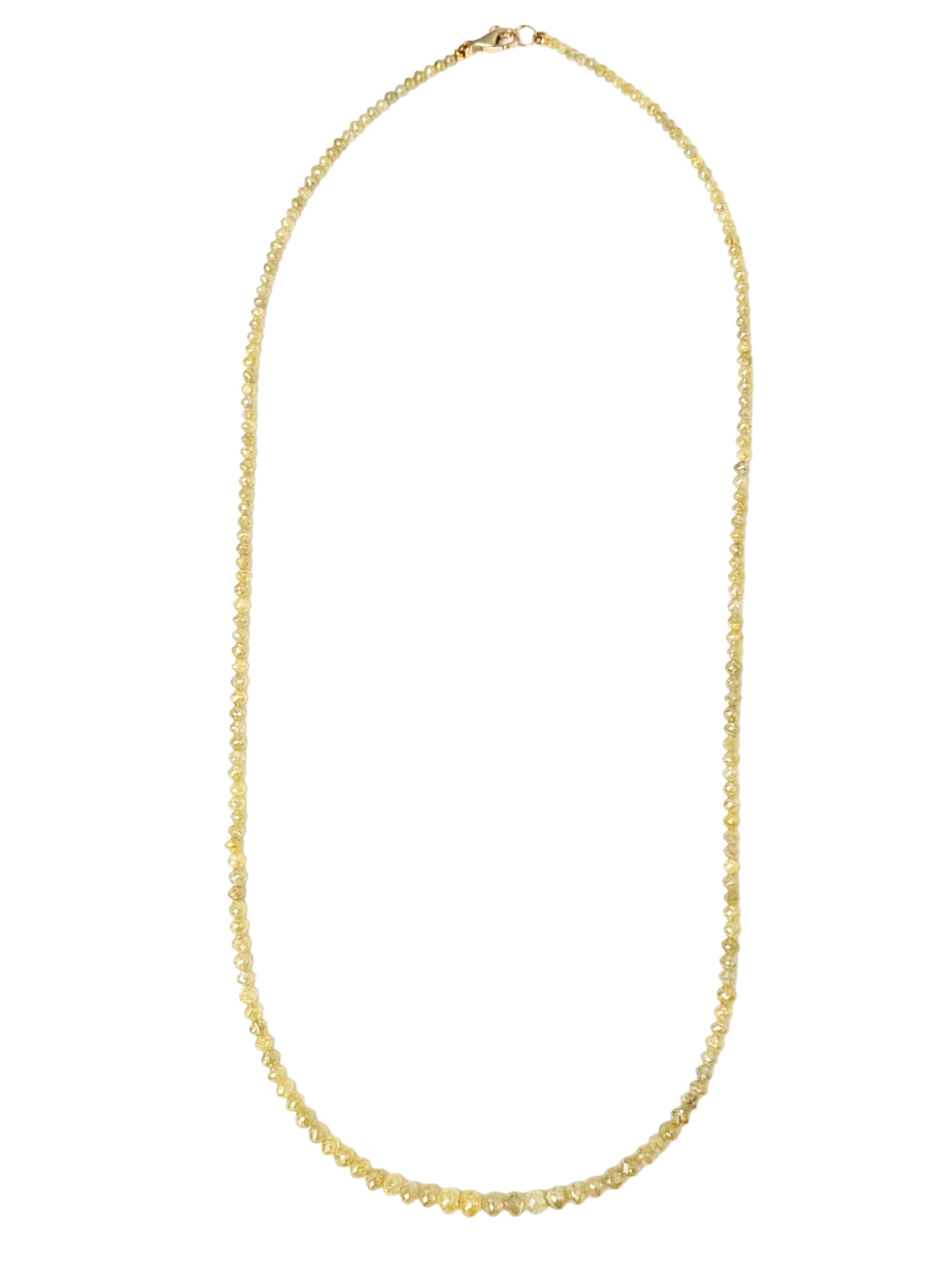 Collana con diamanti gialli Nature (43,00ct) da 19,5