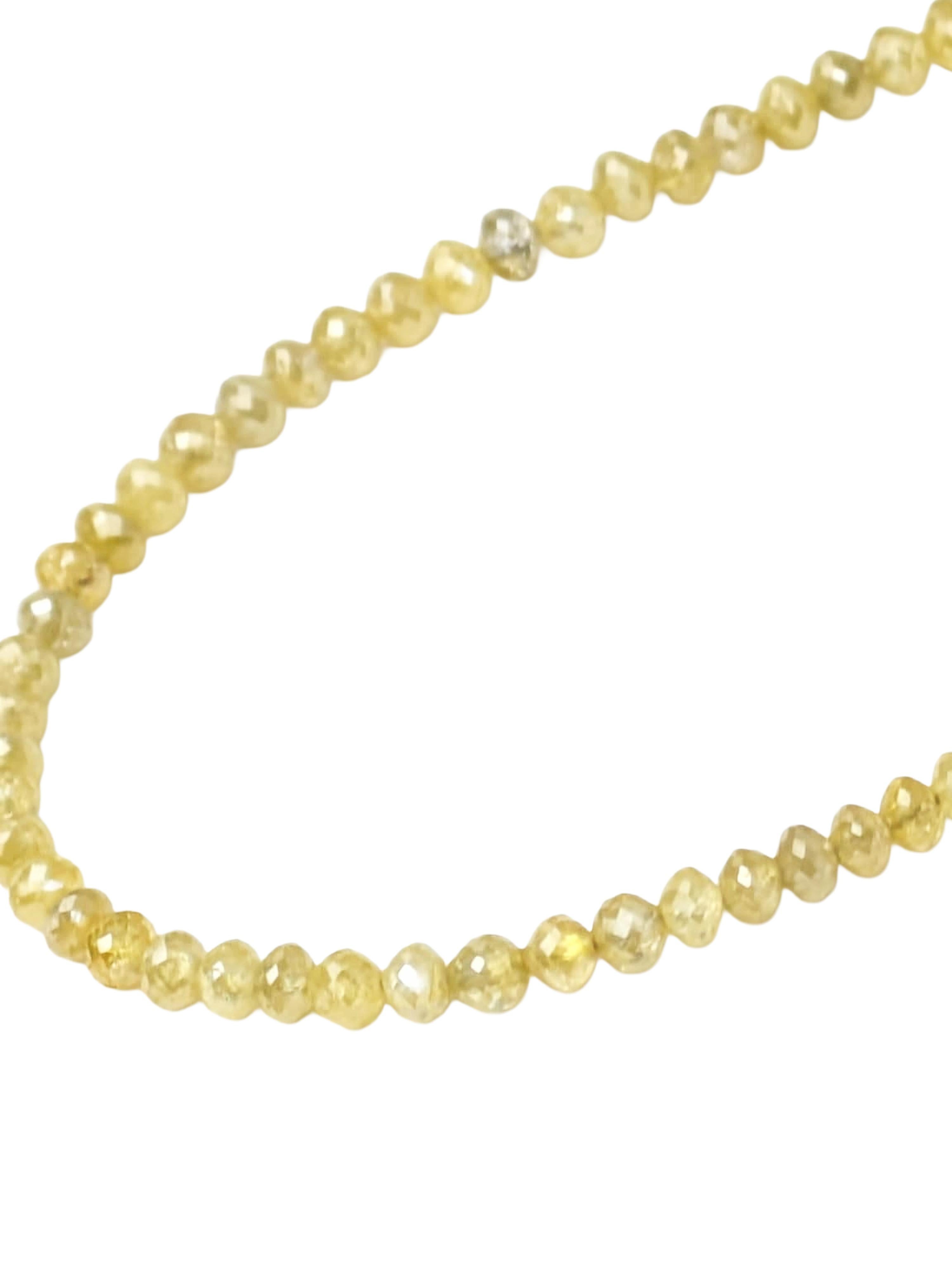 Collana con diamanti gialli Nature (43,00ct) da 19,5
