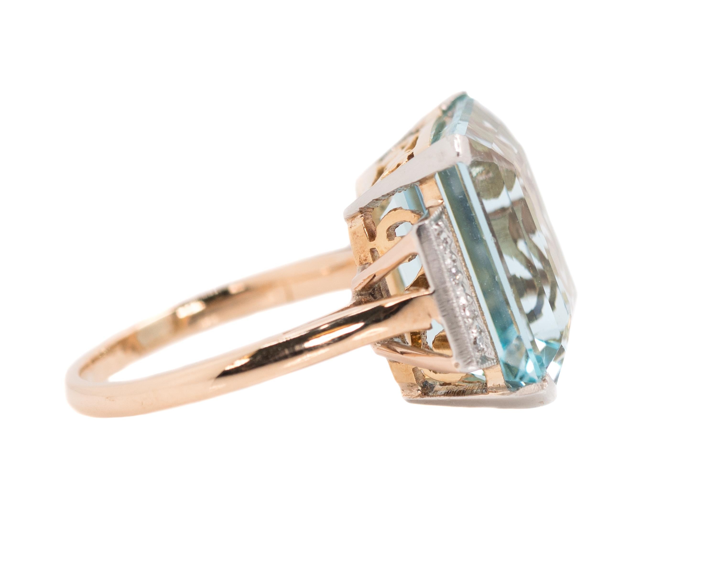 11 carat aquamarine ring