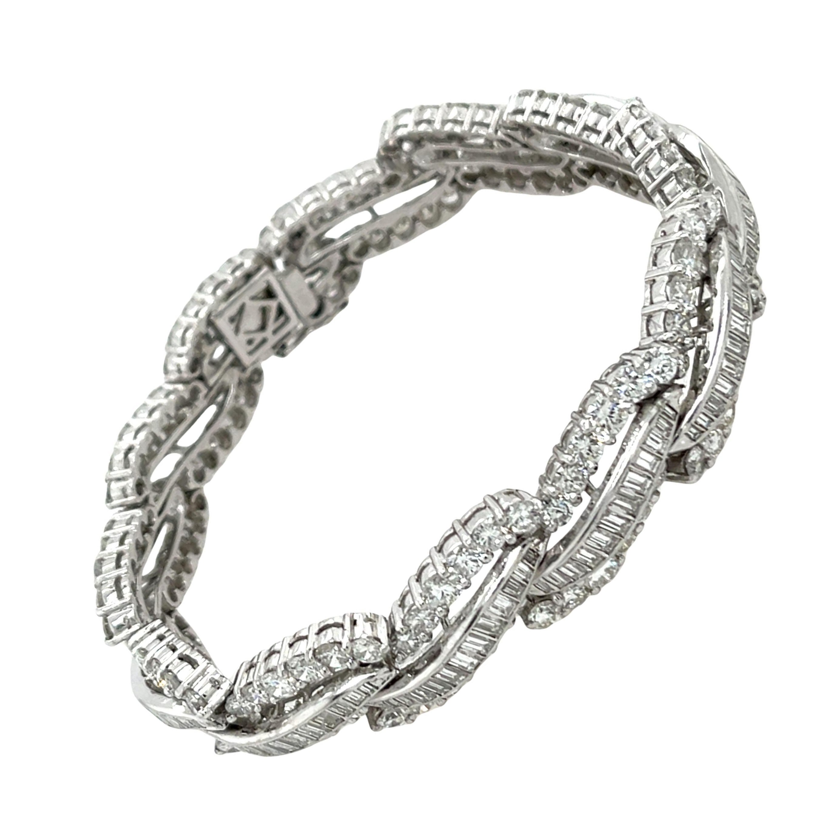 Bracciale con diamanti 1950-1960
 12,0ct in platino