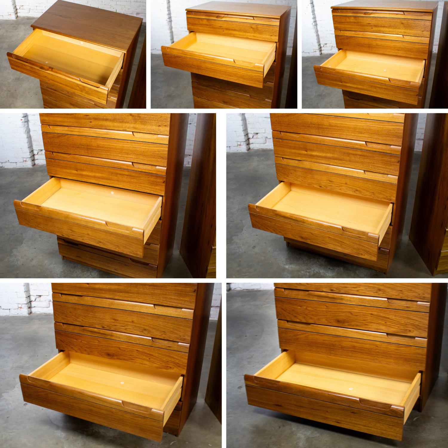 Paire de commodes en bois dur MCM 1950-1960 fabriquées au Brésil par Singer en vente 10