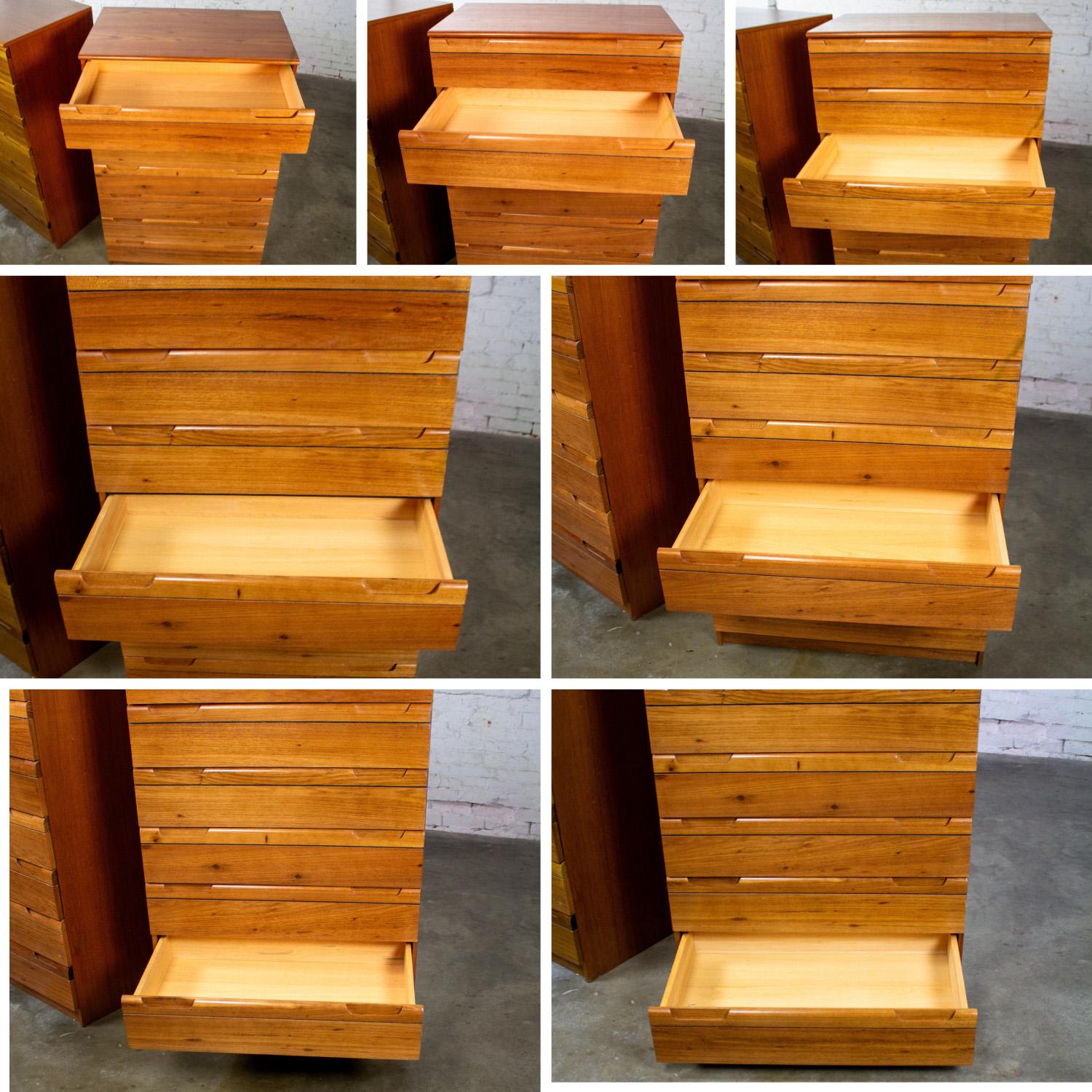 Paire de commodes en bois dur MCM 1950-1960 fabriquées au Brésil par Singer en vente 11