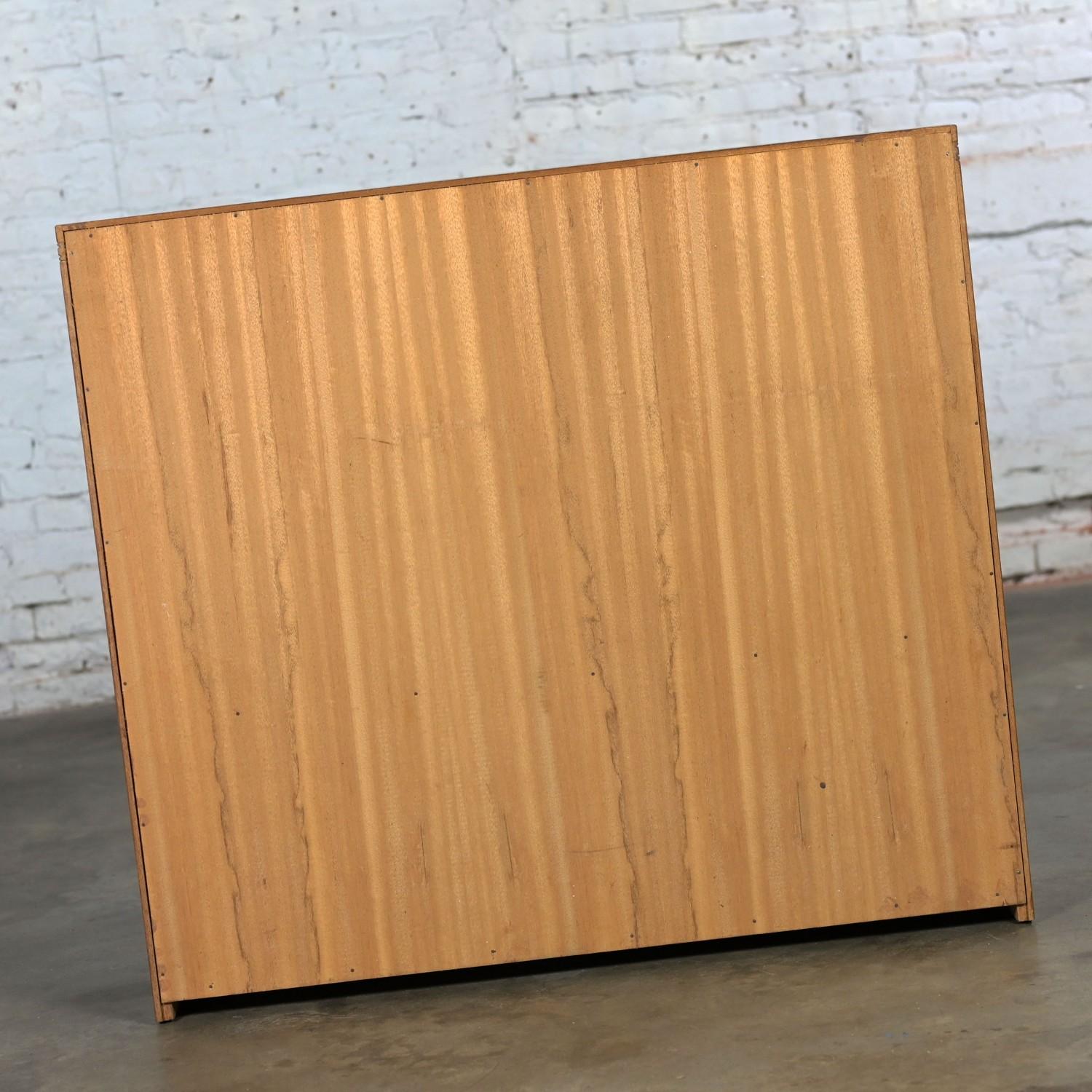 1950-1960’s Mid-Century Modern Low Mahogany Bookcase with Slanted Display Shelf For Sale 11