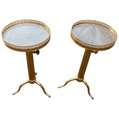 1950-1970 Pair of Adjustable Servants Origin Parisian Luxury Hotel