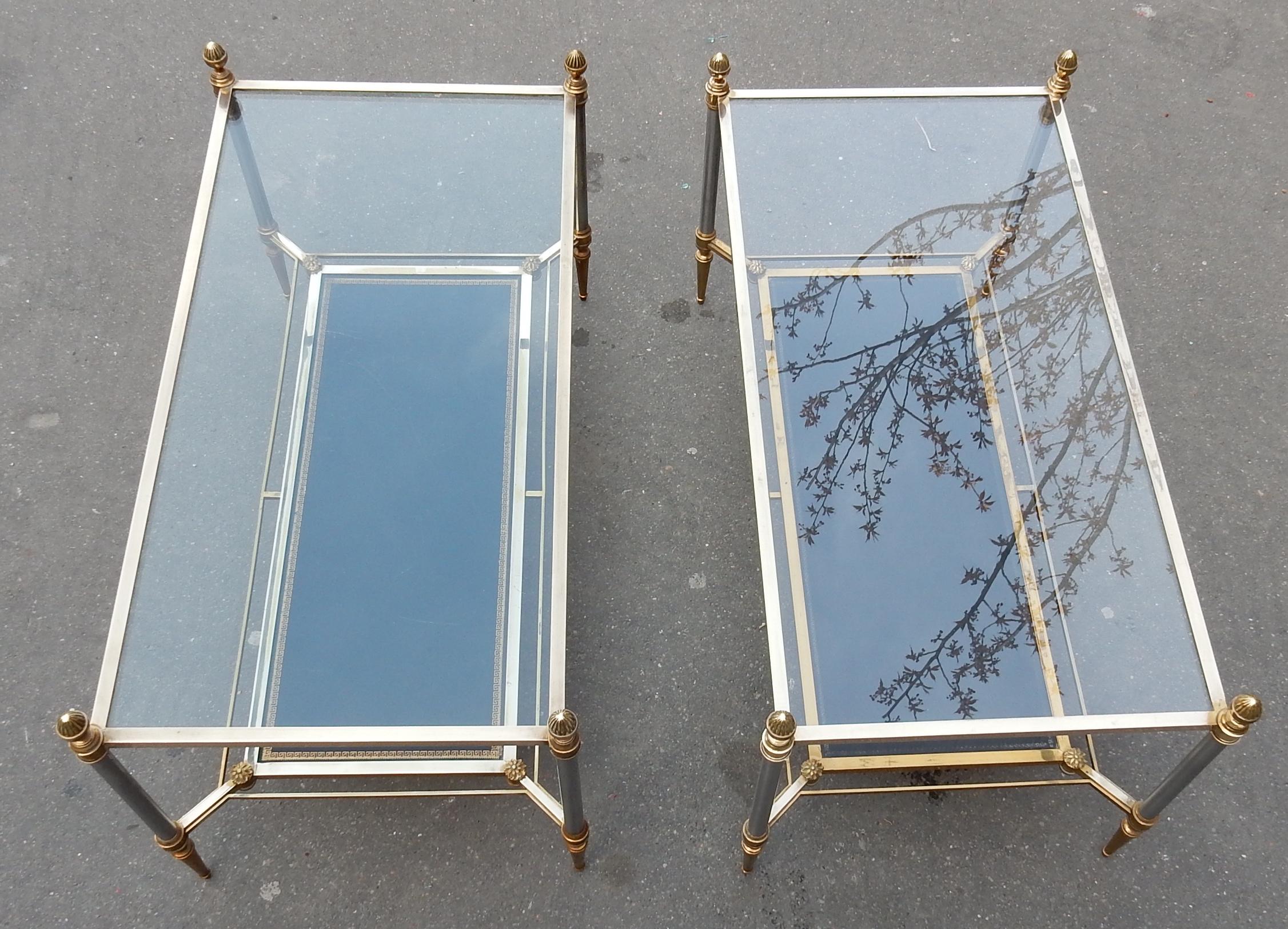 Neoclassical 1950-1970' Pair of Coffee Table  Maison Jansen For Sale