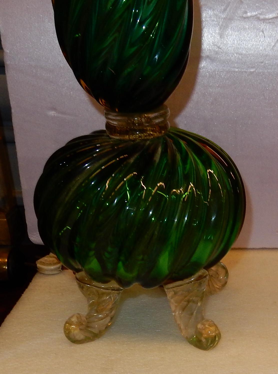 Napoleon III 1950-1970 Crystal Lamp Hétérochromic of Murano
