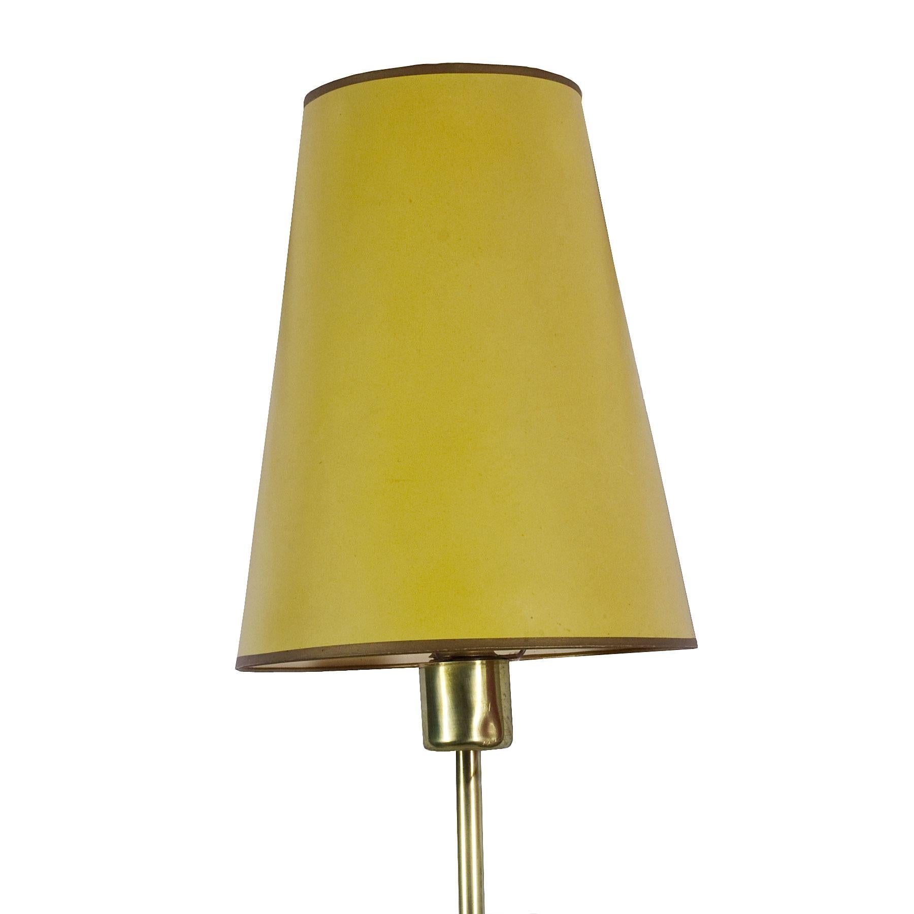 Brass 1950-1960 Large Standing Lamp with Three Arms