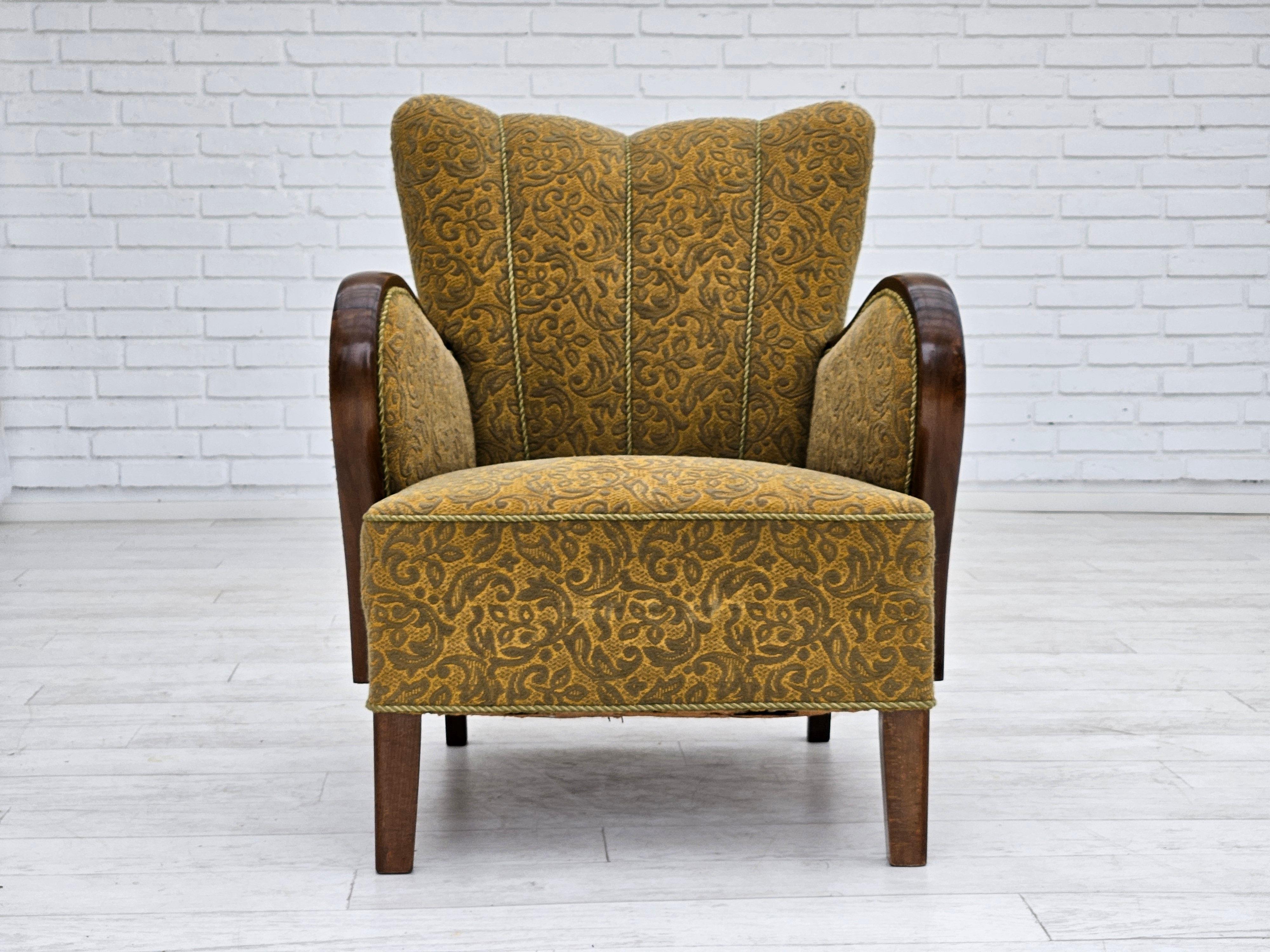 Scandinavian Modern 1950-60s, Danish design, armchair, original very good condition. For Sale