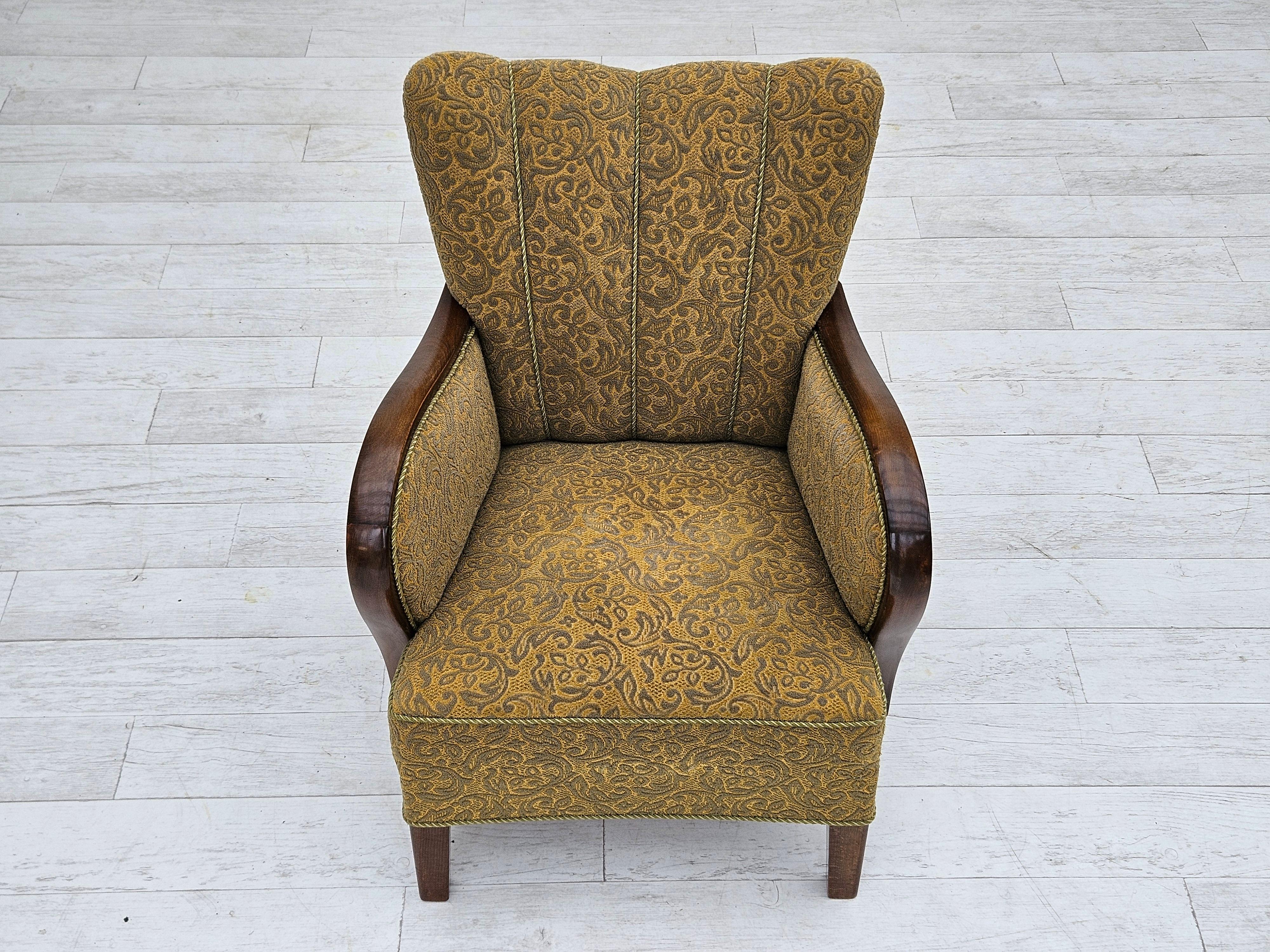 1950-60s, Danish design, armchair, original very good condition. In Good Condition For Sale In Tarm, 82