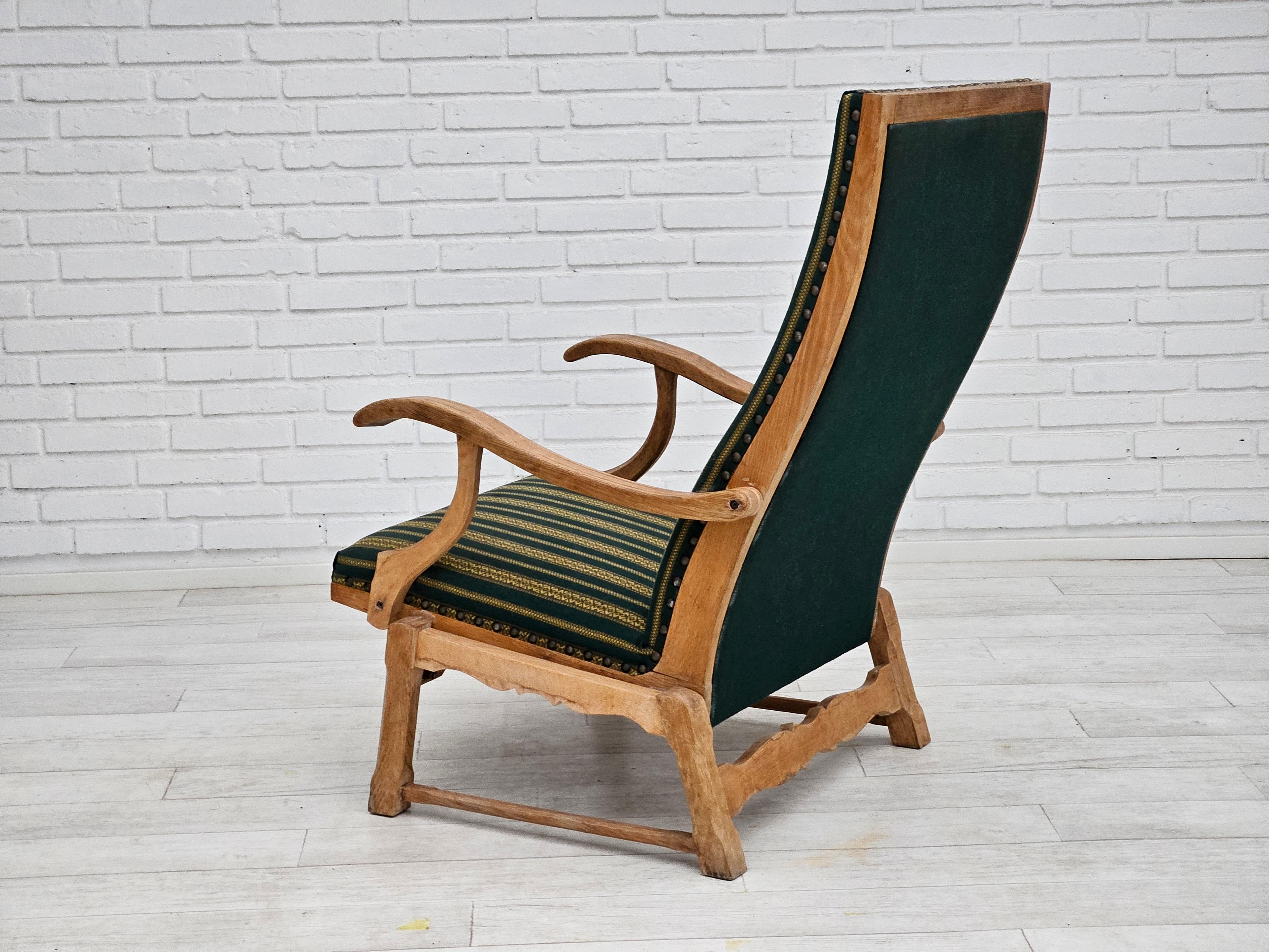 1950-60s, Danish highback rocking chair, original very good condition. For Sale 7