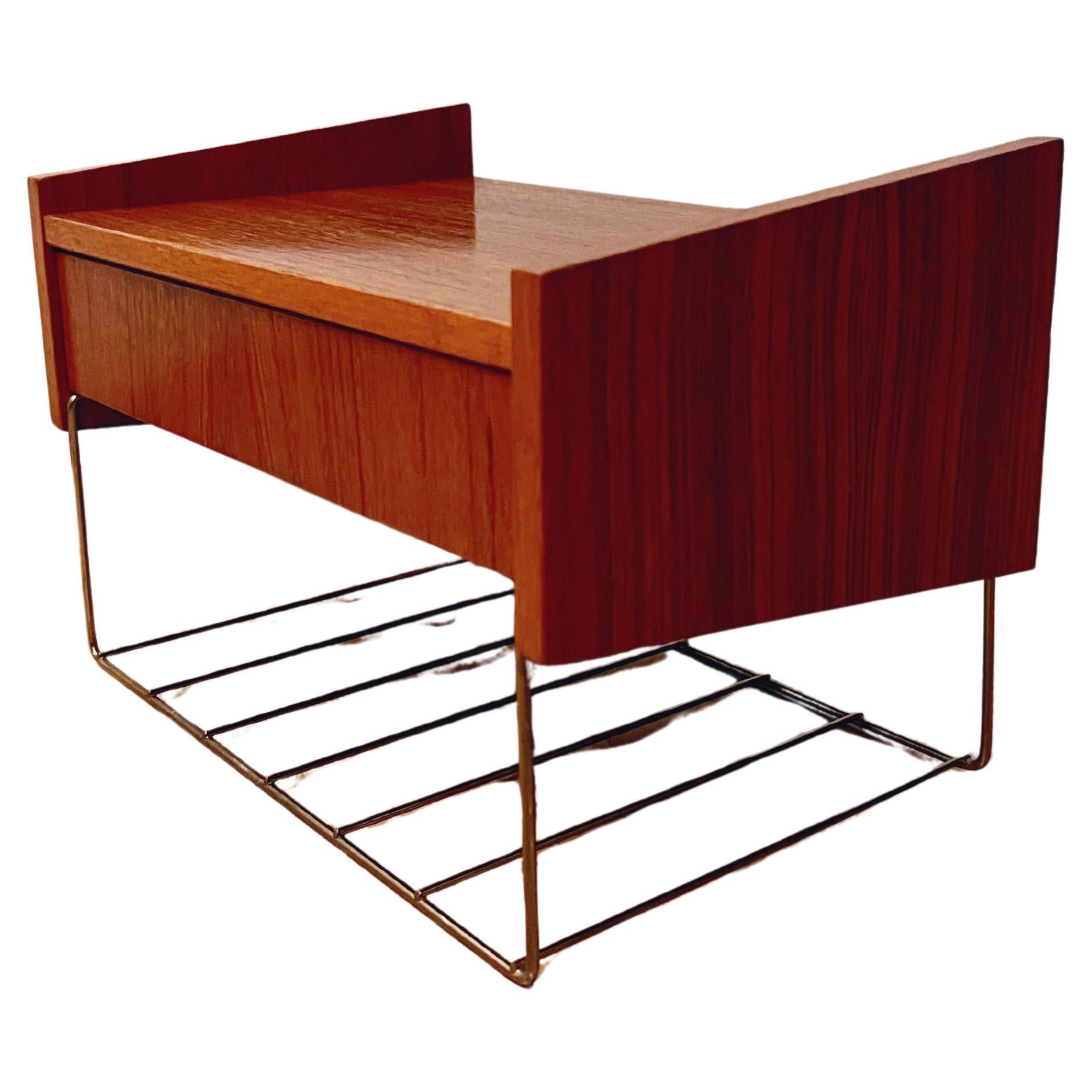 1950/60s Nordic/Danish Teak Shelf / Wall Hanging Night Stand / Side table