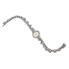 1950/60s Vacheron Constantin Piece Unique 20ct Aprox Tennis Style Bracelet Watch
