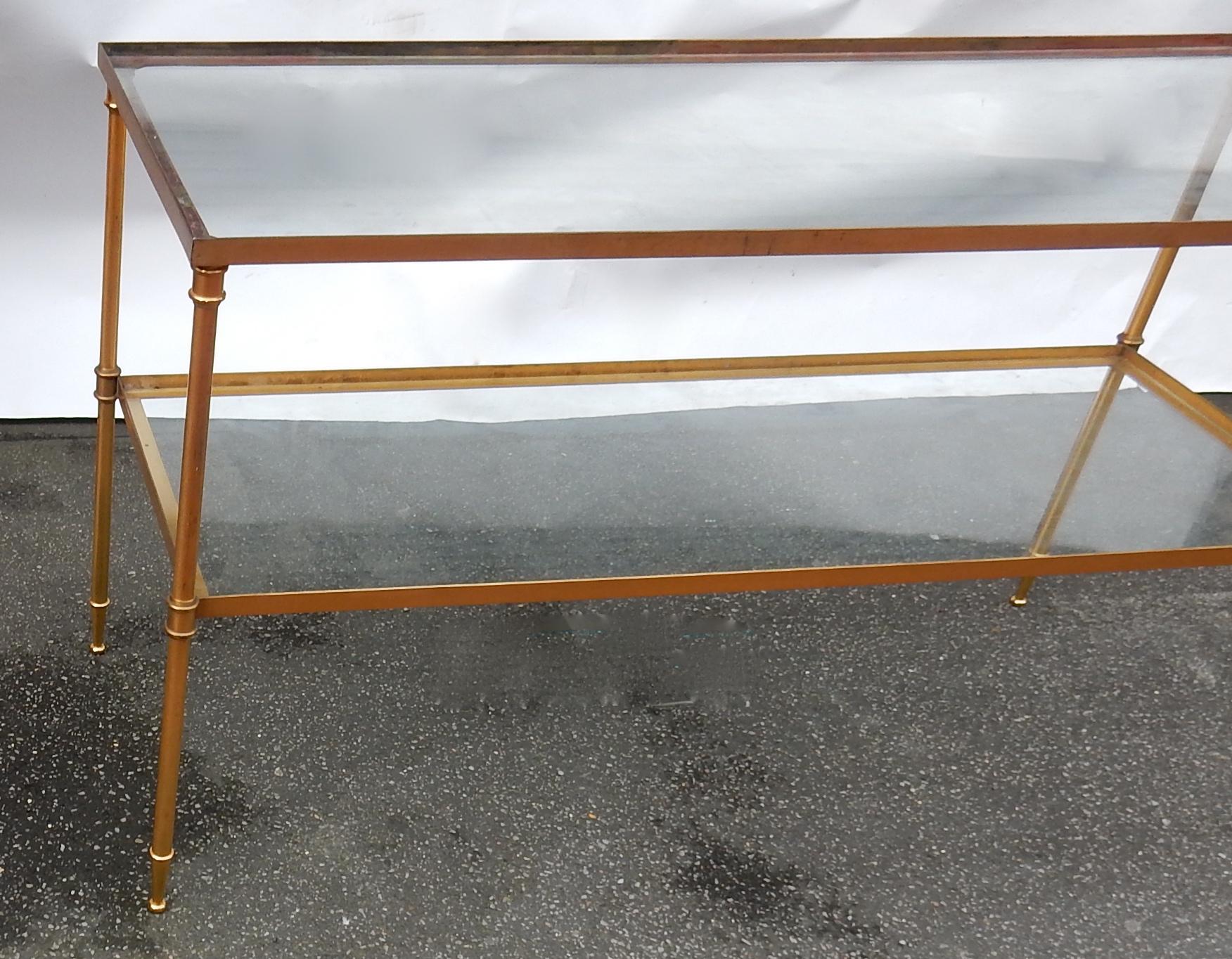 French 1950-1970 Console in the Style of Maison Jansen For Sale