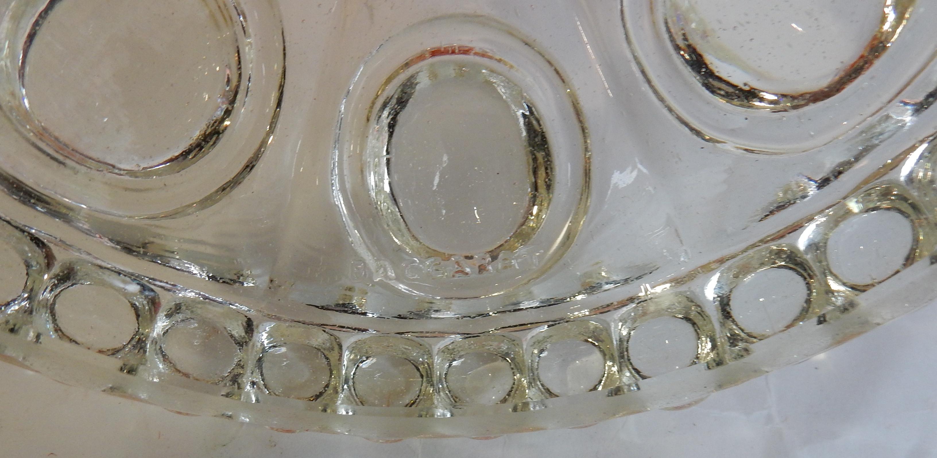 Pair of Opalescent Crystal Candlesticks and Red Baccarat Signed, 1950-1970 2