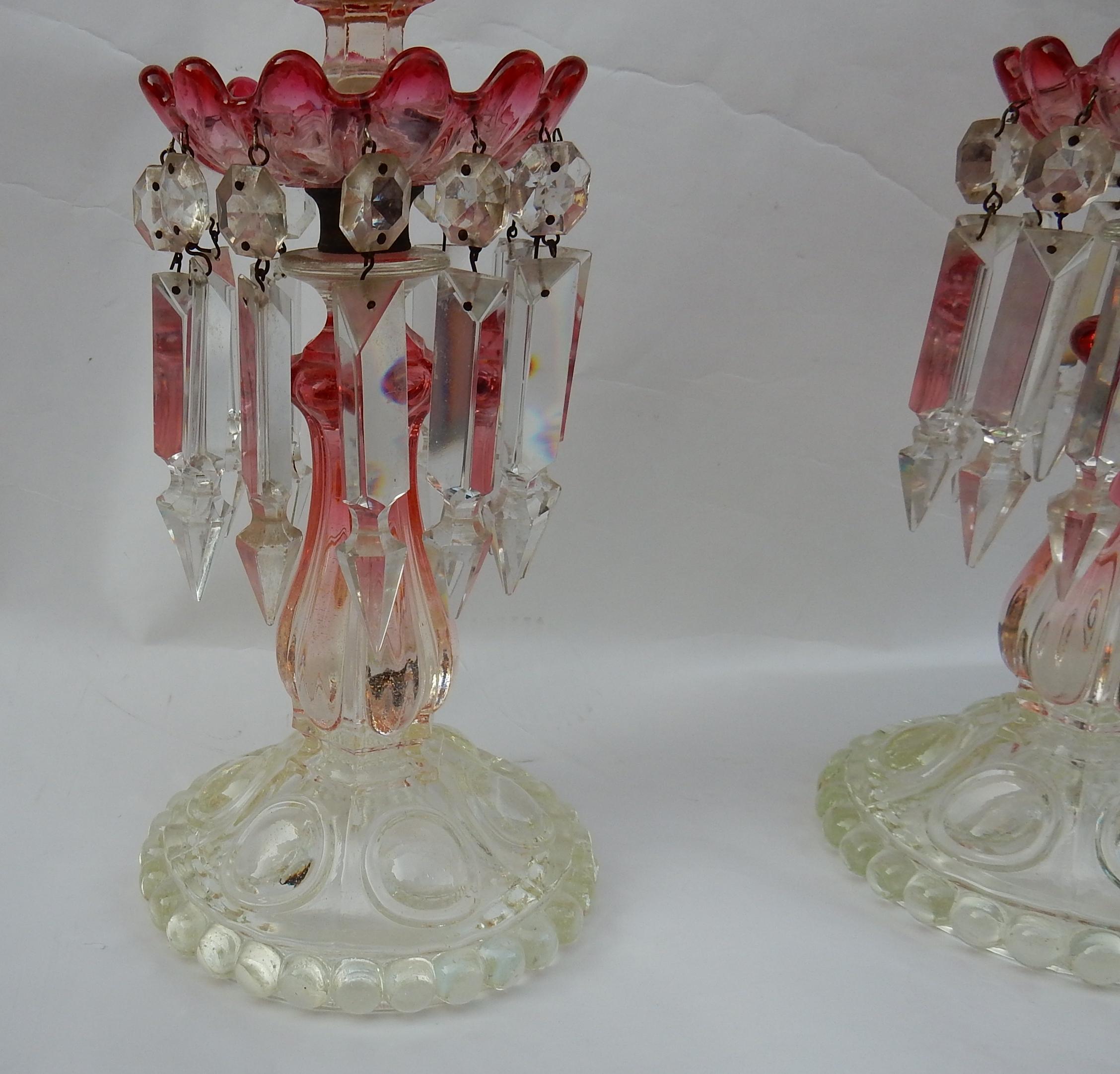 vintage baccarat crystal candlesticks