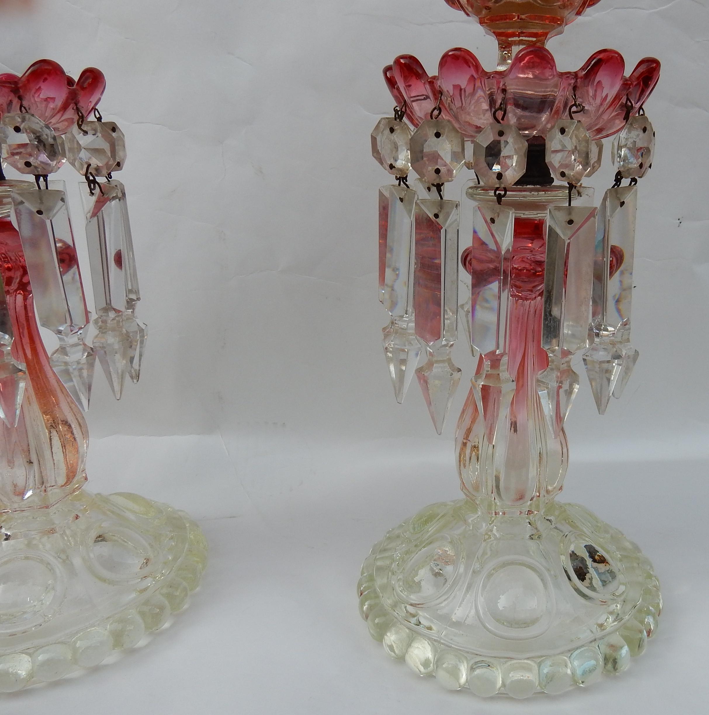 baccarat candlesticks vintage