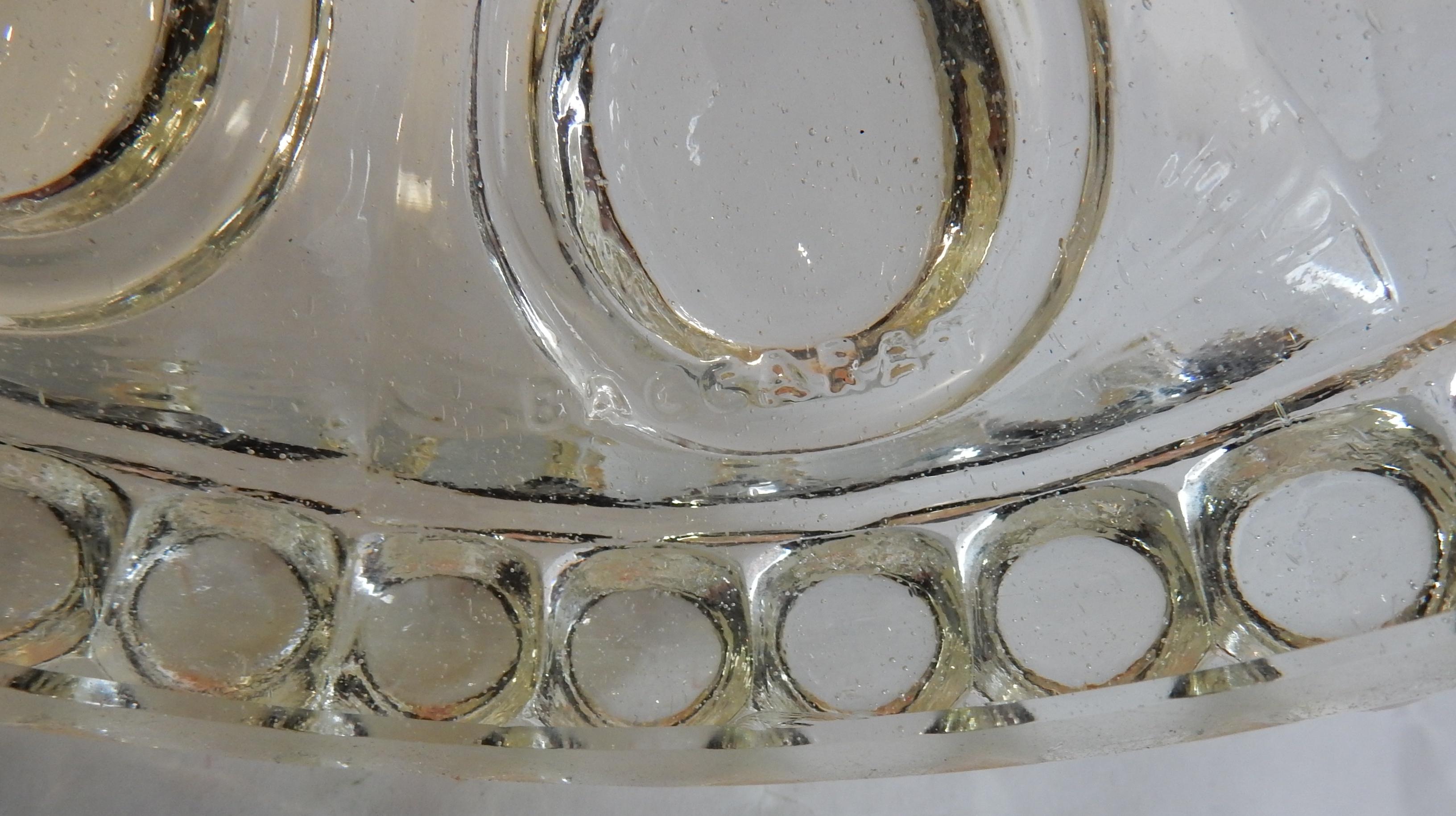 French Pair of Opalescent Crystal Candlesticks and Red Baccarat Signed, 1950-1970