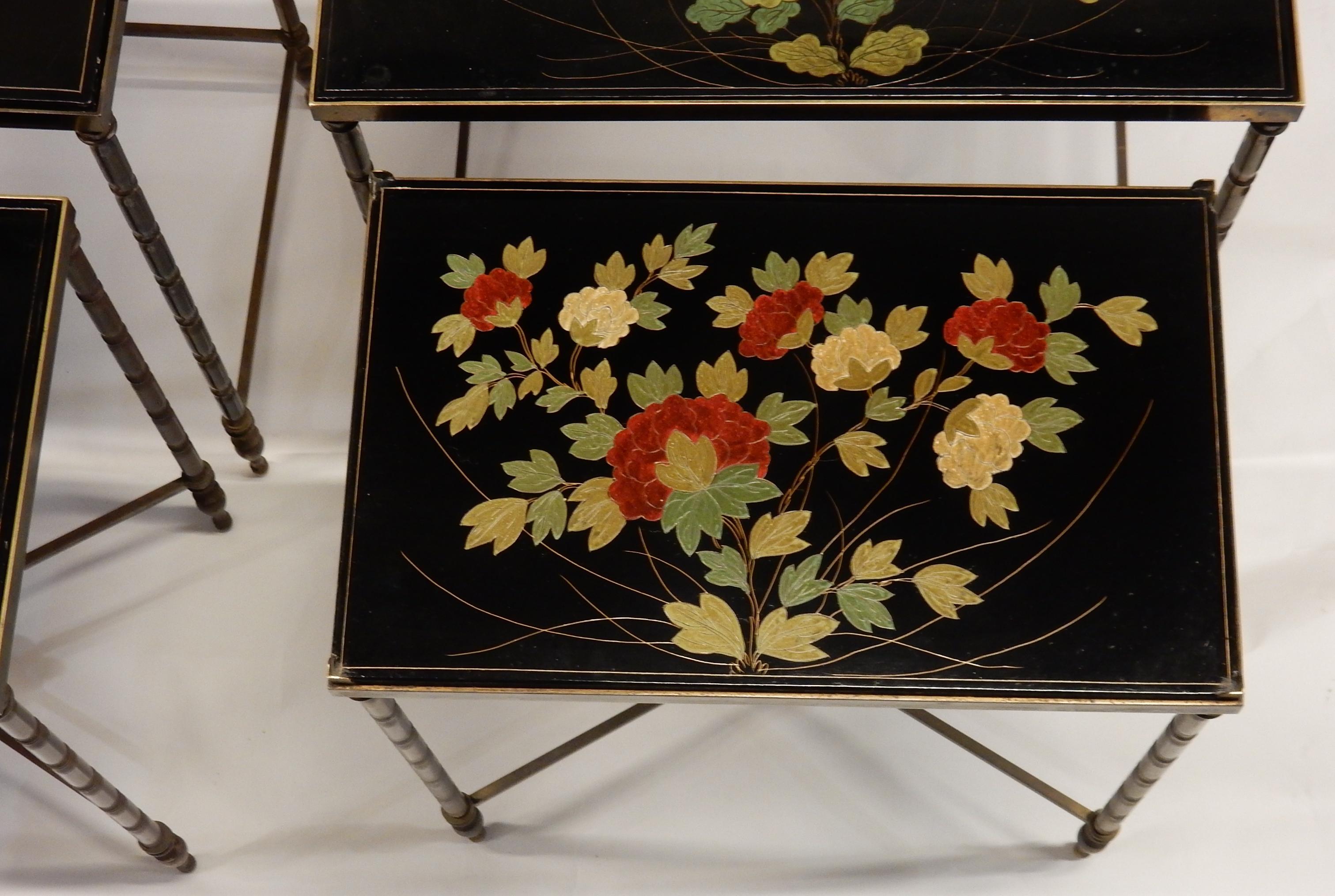 1950-1970 Pair of Series of 3 Nesting Tables For Sale 3