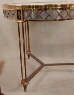 Pedestal Table attributed to Maison Jansen in the Style of Adam Weisweiler