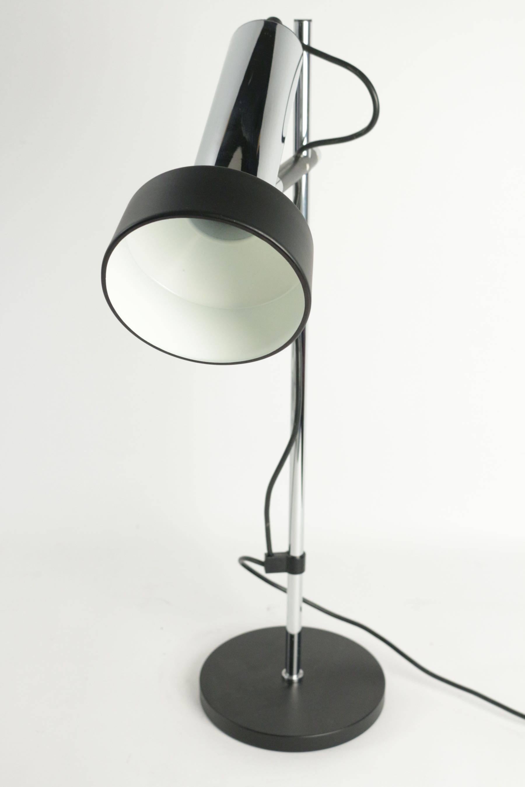 Steel 1960 Adjustable Desk Lamp by Arlus For Sale