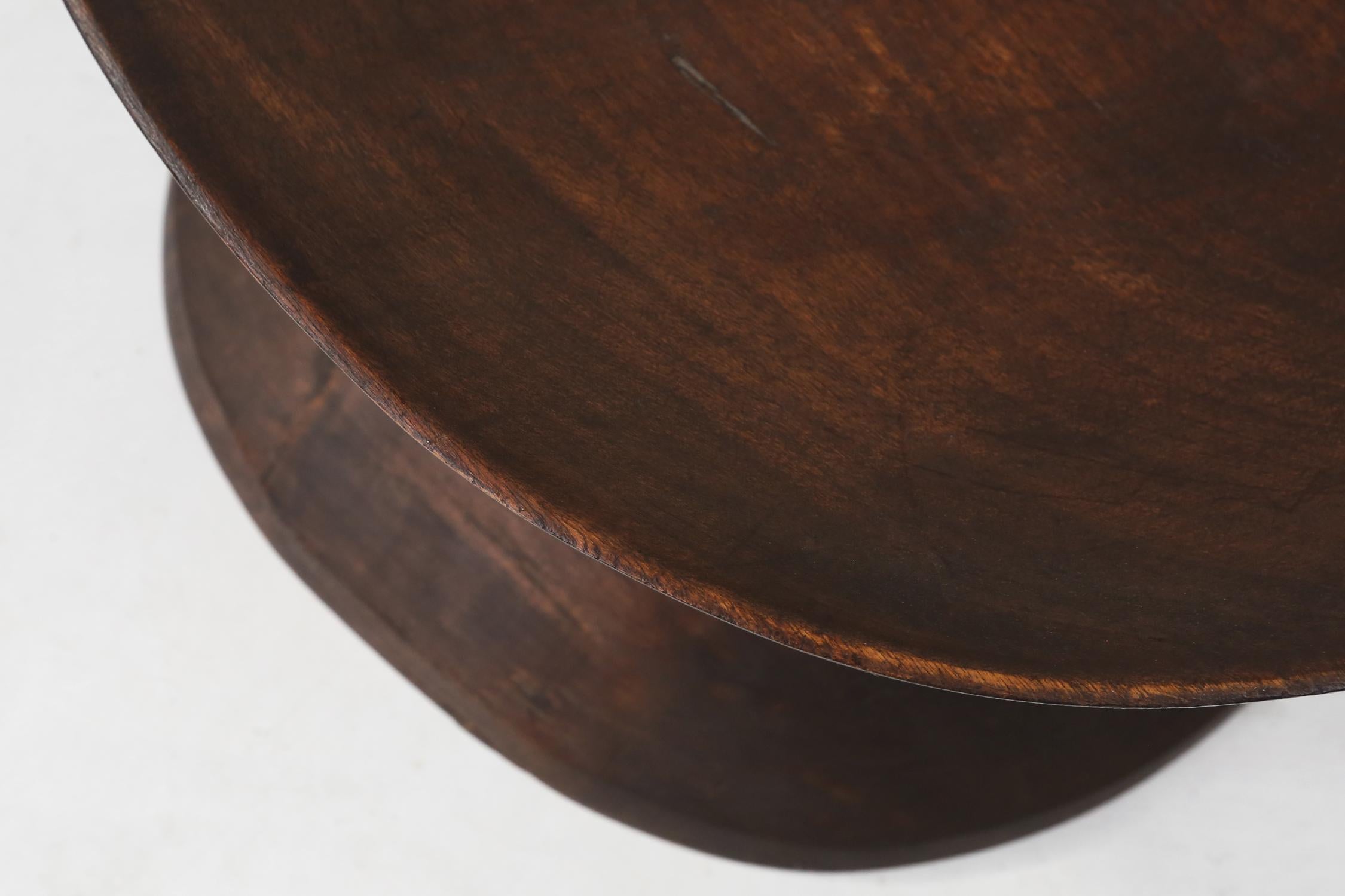 Wood 1950 / African tree trunk bowl / Mid-century / vintage / design For Sale