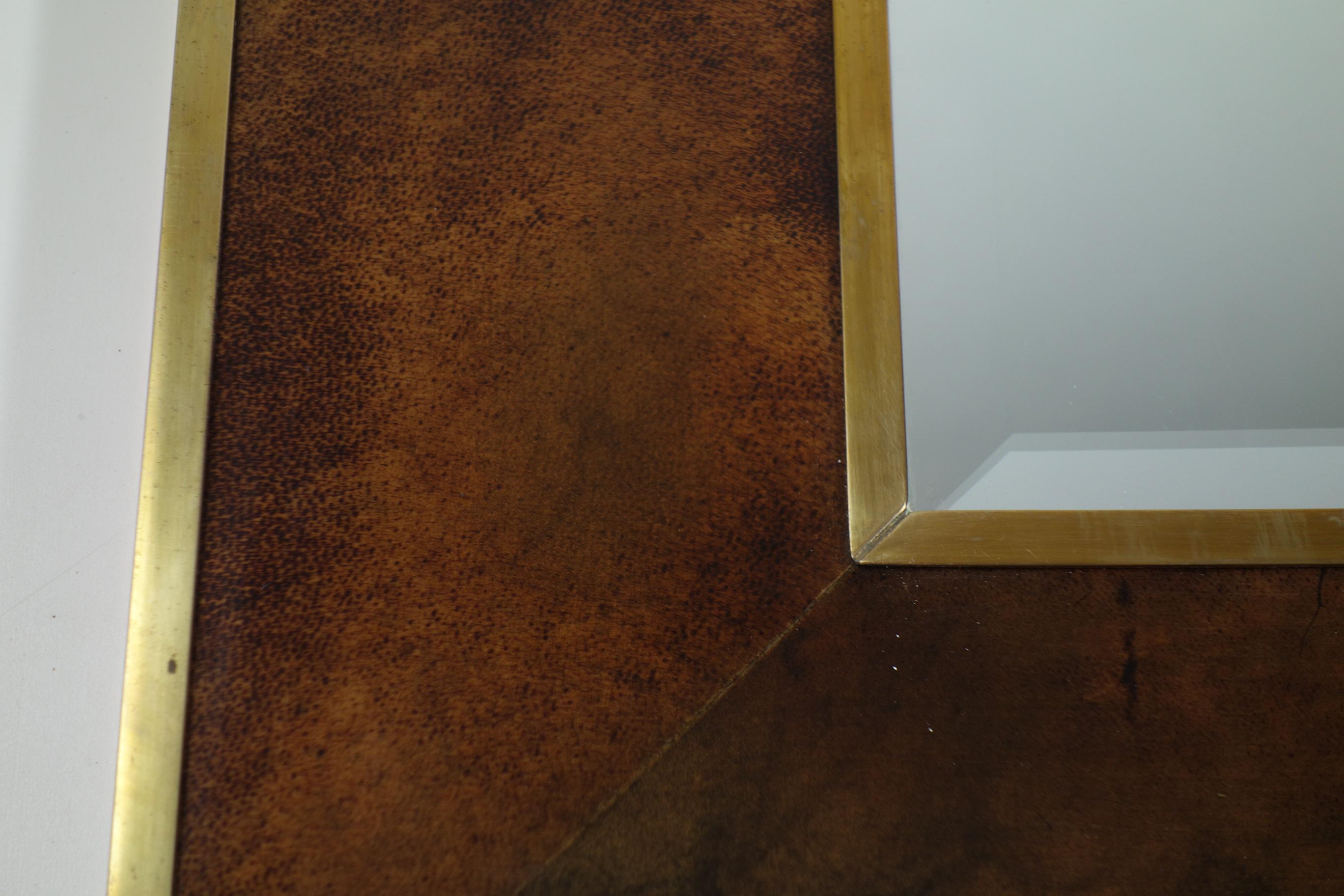 1950 Aldo Tura Modernista italiano de mediados de siglo Latón pergamino marrón en Bueno estado para la venta en Brescia, IT