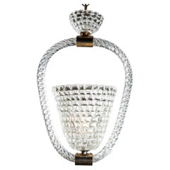 Lampada a sospensione Barovier&Toso del 1950