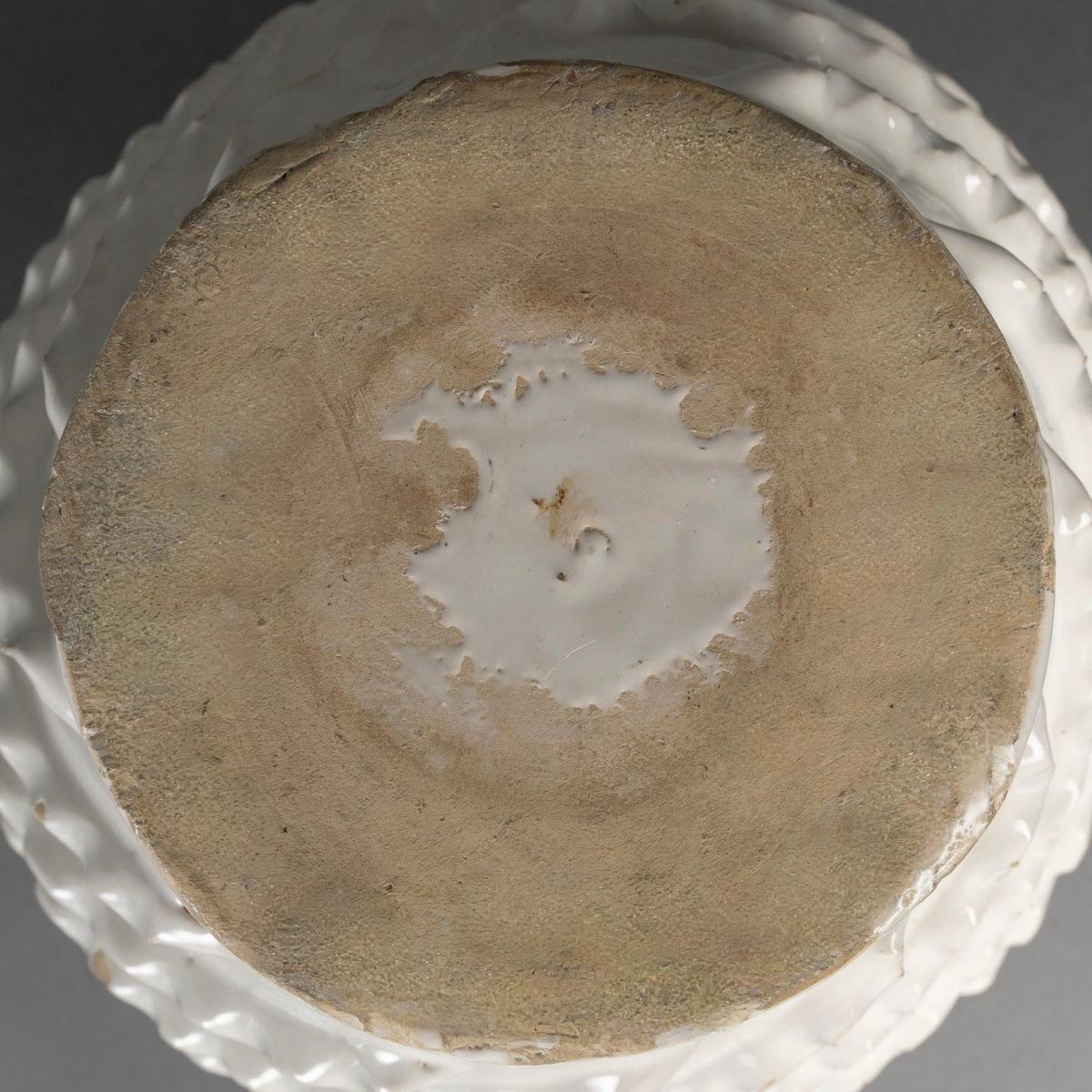 Ceramica 1950 Bellissima e rara coppia di Potiche Malicorne di Emile Tessier in vendita